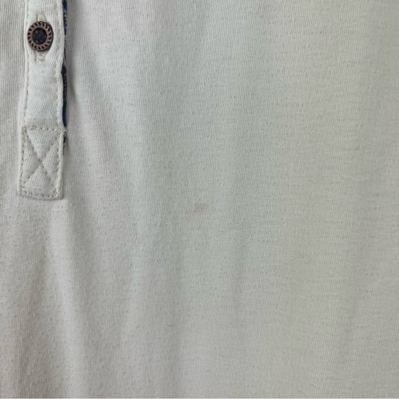 Aventura Organic Cotton Frankie Henley Size XXL Cream Contrast Long Sleeve - Picture 4 of 11